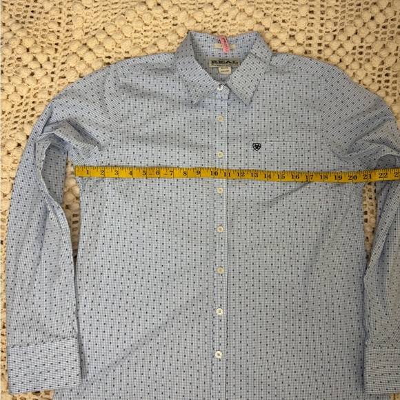 Ariat Men's Major Stretch White Modern Fit Button Down Shirt Size XL. - Picture 6 of 8